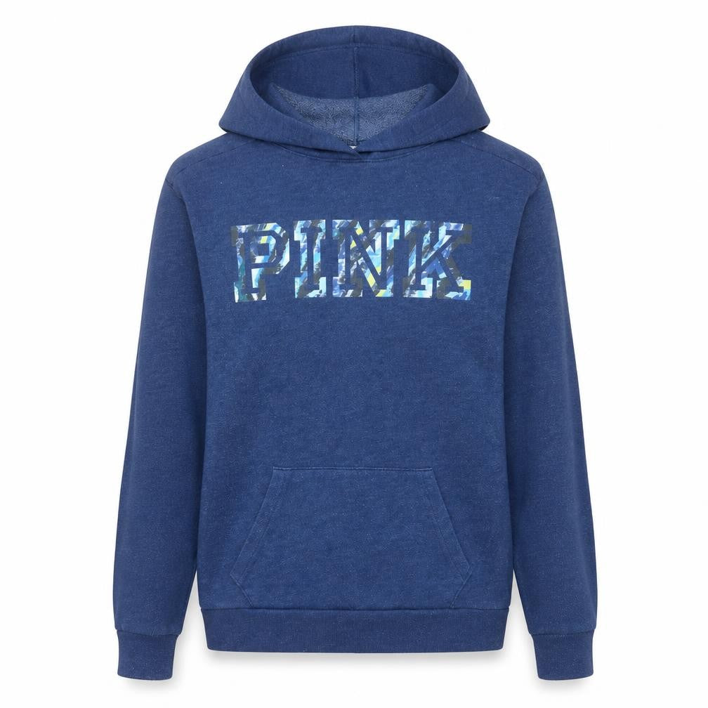 Victoria's Secret PINK Women's Blue Pullover Hoodie Size S