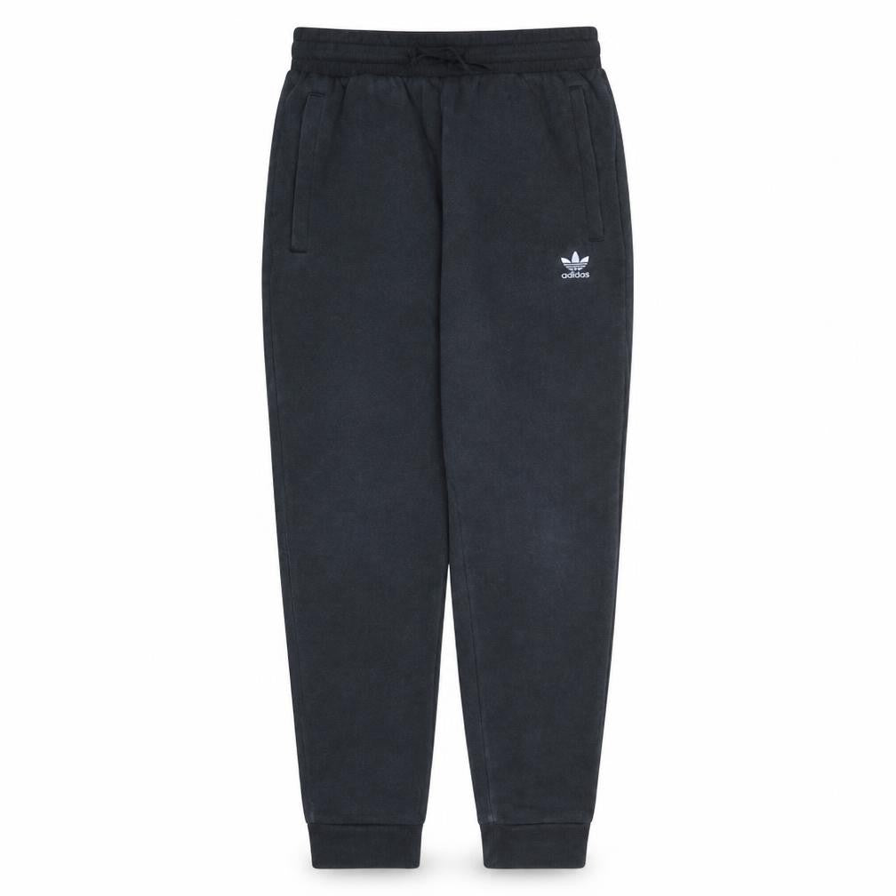 Front view of Adidas boys’ black jogger trousers 11-12 years fleece cotton blend