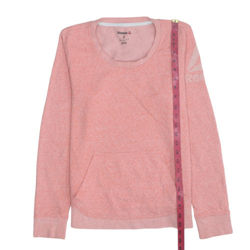 Reebok Women's Pink Crew Neck Pullover Sweatshirt Size S
