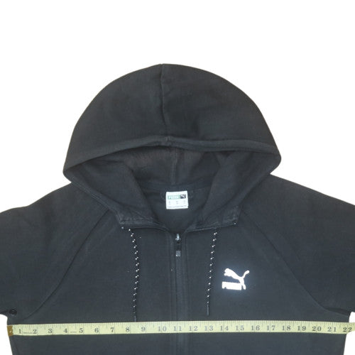 Puma Men's Black Medium Full Zip Hoodie with Logo