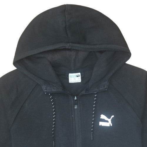 Puma Men's Black Medium Full Zip Hoodie with Logo