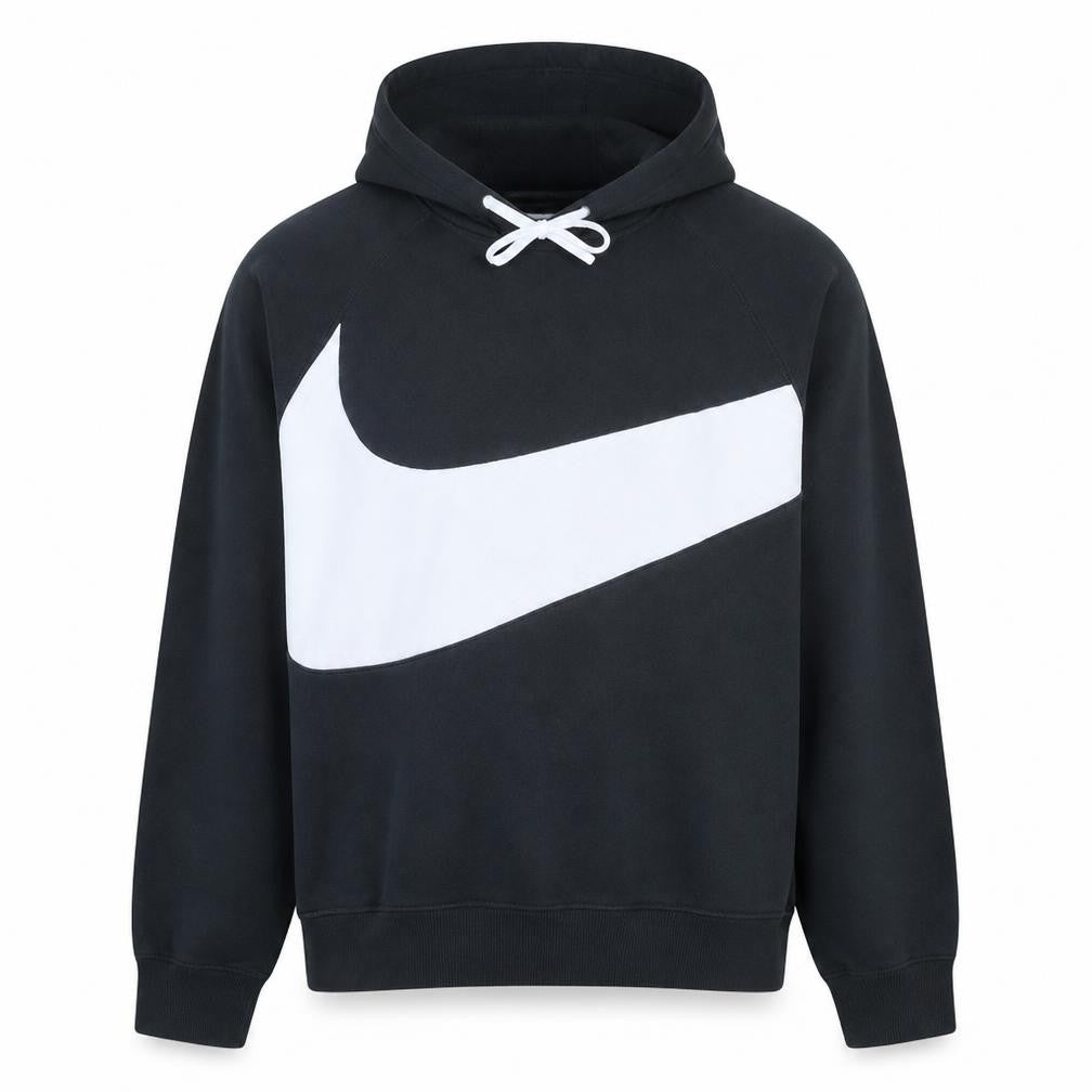 Nike Men's Black XL Pullover Hoodie with Large Logo Graphic