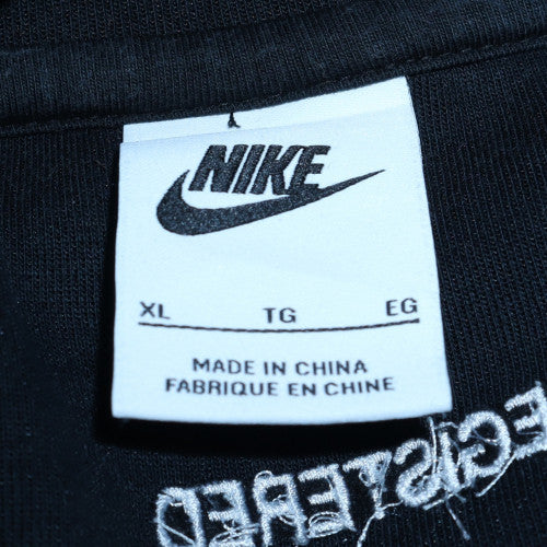 Nike Men's Black XL Pullover Hoodie with Large Logo Graphic