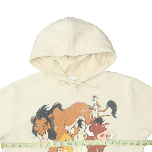 Disney The Lion King Beige Hoodie Women M Pullover Hooded Sweatshirt