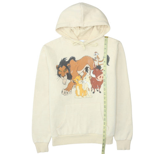 Disney The Lion King Beige Hoodie Women M Pullover Hooded Sweatshirt