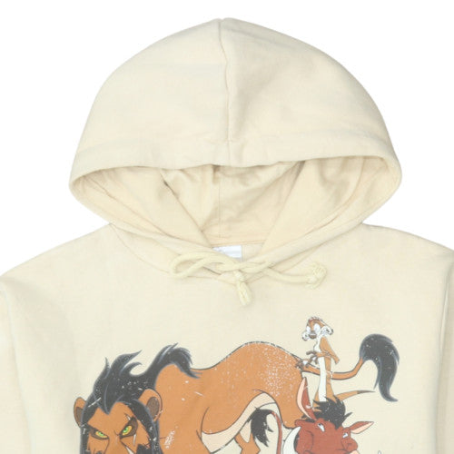 Disney The Lion King Beige Hoodie Women M Pullover Hooded Sweatshirt