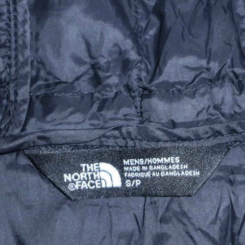 The North Face Men's Grey Full Zip Quilted Hoodie Size S