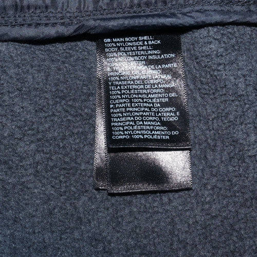 The North Face Men's Grey Full Zip Quilted Hoodie Size S