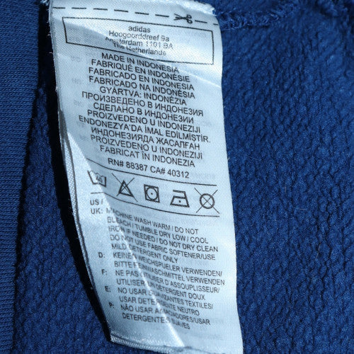 Adidas Men's Blue Crew Neck Pullover Sweatshirt Size L