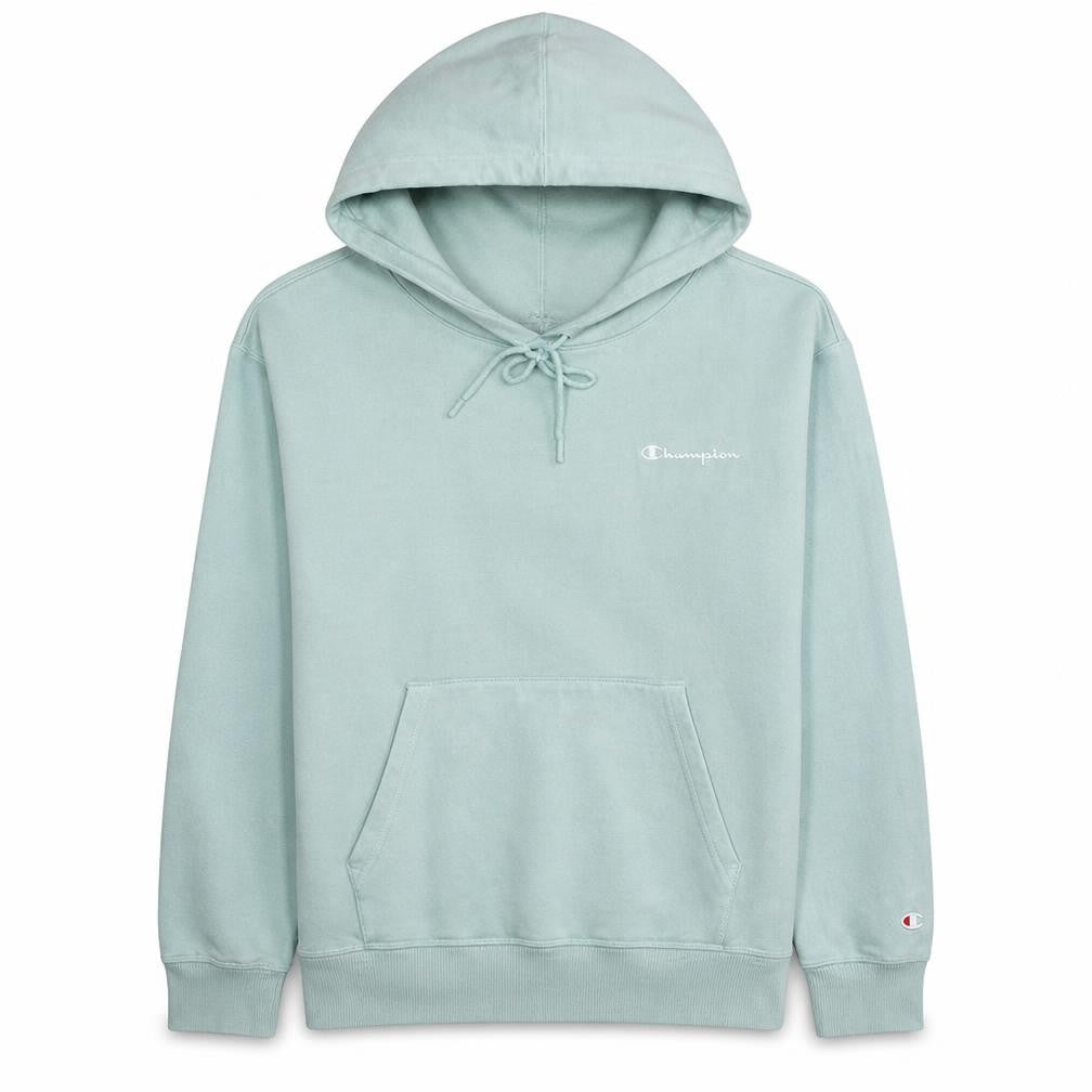 Champion Women’s Green Pullover Hoodie Medium Cotton Blend