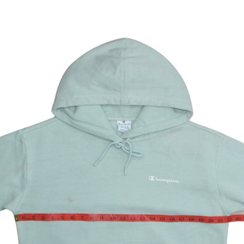 Champion Women’s Green Pullover Hoodie Medium Cotton Blend