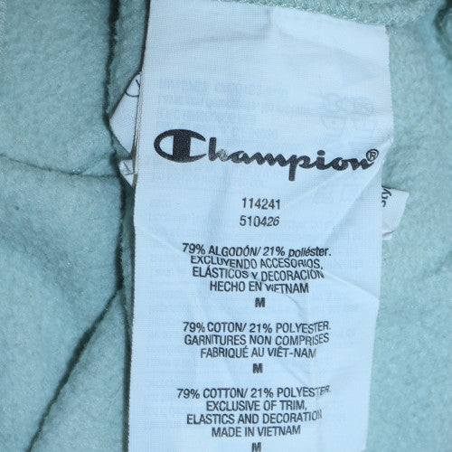 Champion Women’s Green Pullover Hoodie Medium Cotton Blend