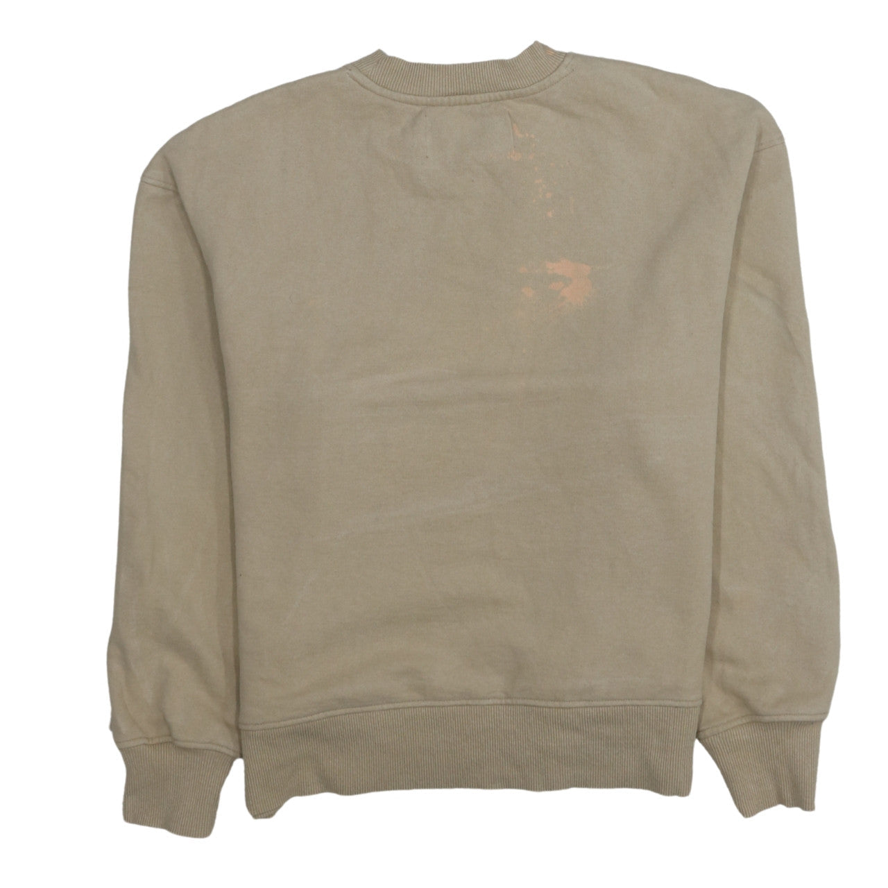 Calvin Klein Jeans Men's Beige Cotton Pullover Sweatshirt S