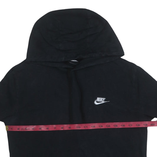 Nike Men's Black M Pullover Hoodie Sweatshirt Cotton Logo