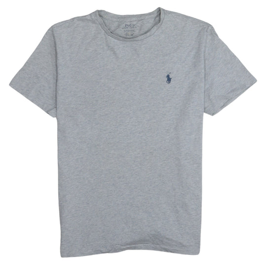 Ralph Lauren Men's Grey Crew Neck Short Sleeve Cotton T-Shirt S