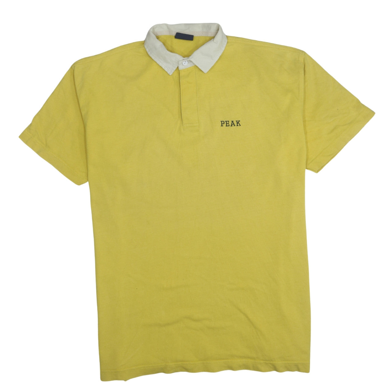 Peak Performance Men's Yellow Short Sleeve Cotton Polo Shirt M