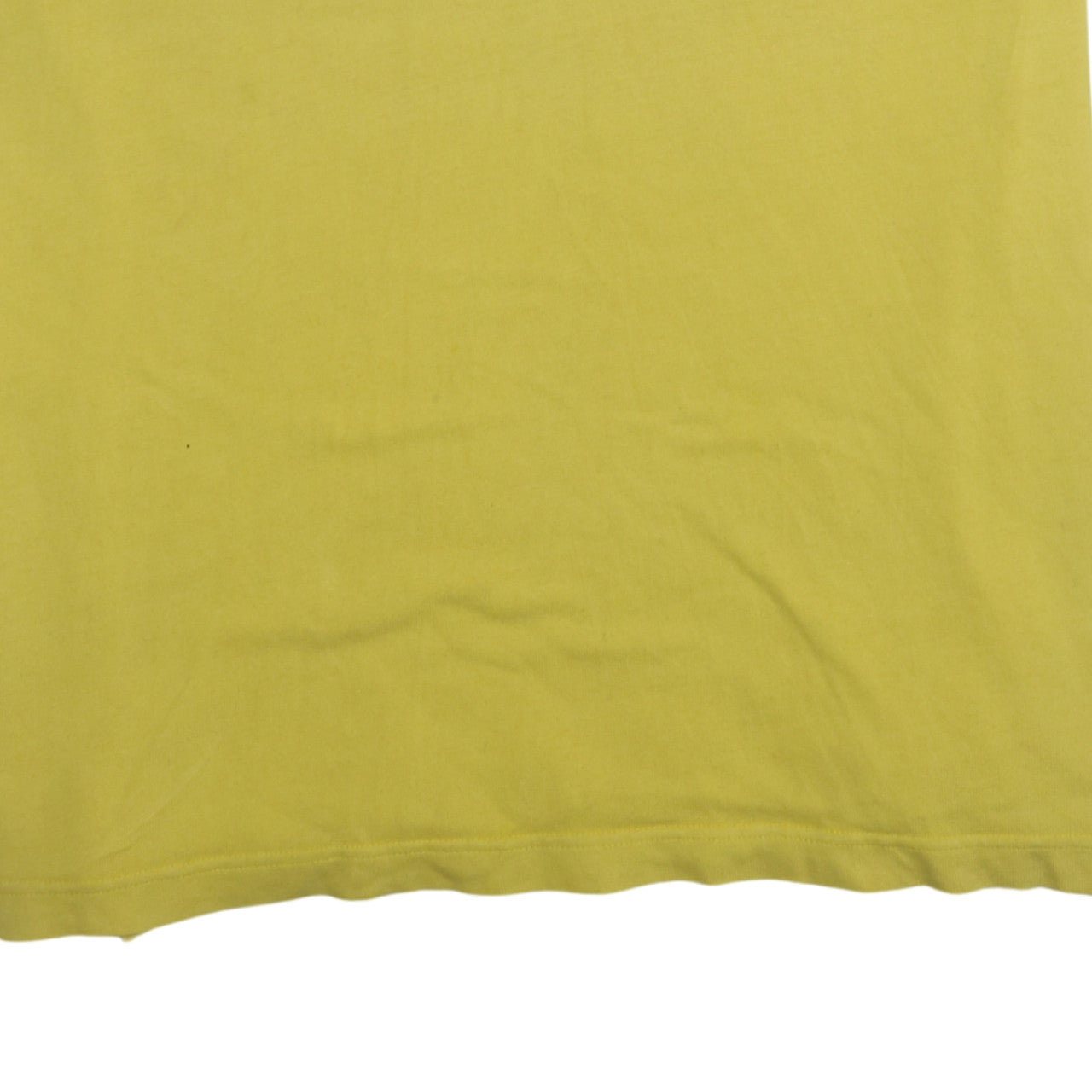 Peak Performance Men's Yellow Short Sleeve Cotton Polo Shirt M