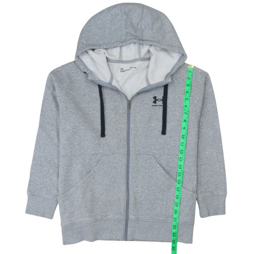Under Armour Men's Grey Full Zip Hoodie Size S Loose Fit
