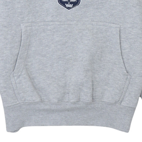 Oxford University Mens Grey Pullover Hoodie Fleece M Regular Fit