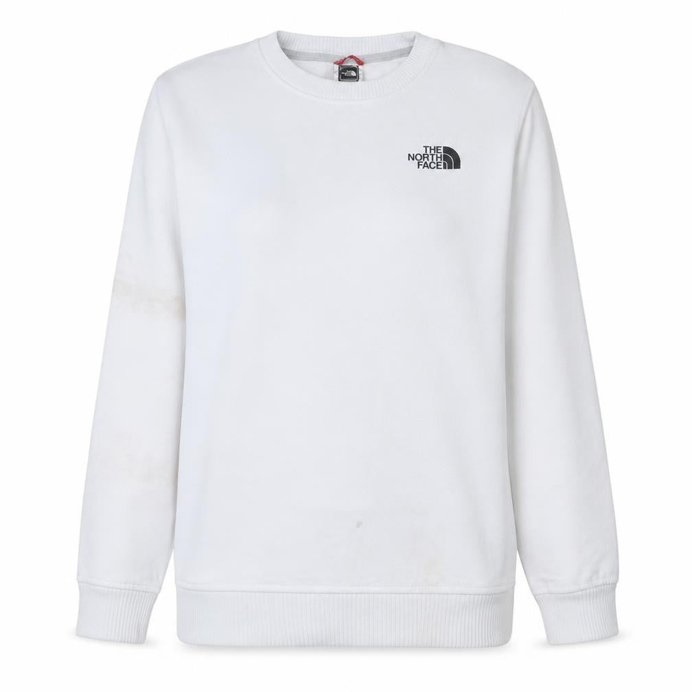 The North Face Womens White Crew Neck Pullover Sweatshirt Size S