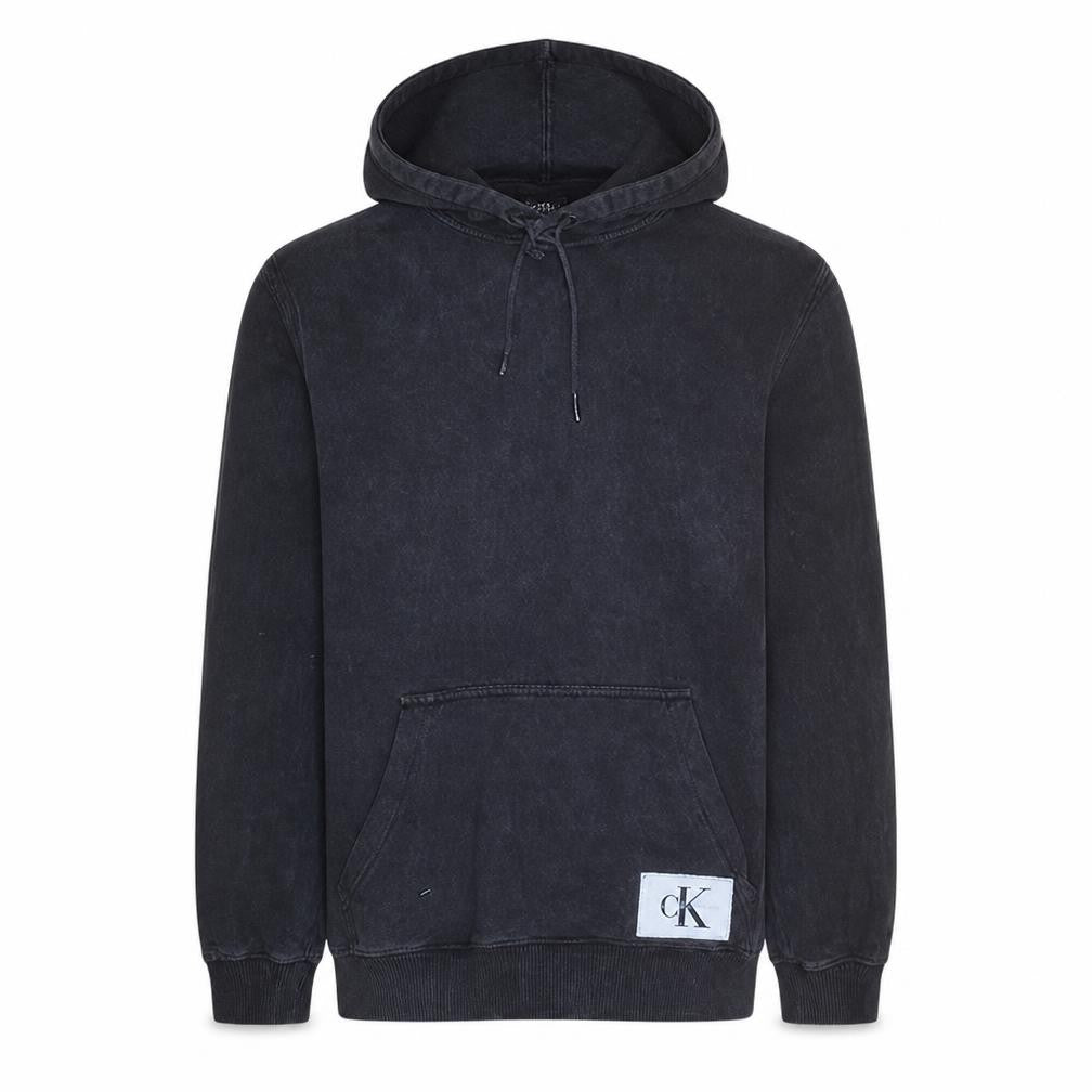 Calvin Klein Mens Black Slim Fit Pullover Hoodie M