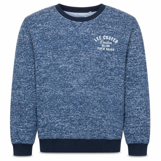 Lee Cooper Men Blue 2XL Pullover Sweatshirt Crew Neck Cotton Blend