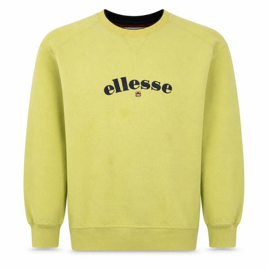 Ellesse Men's Yellow Logo Pullover Sweatshirt M Regular Fit