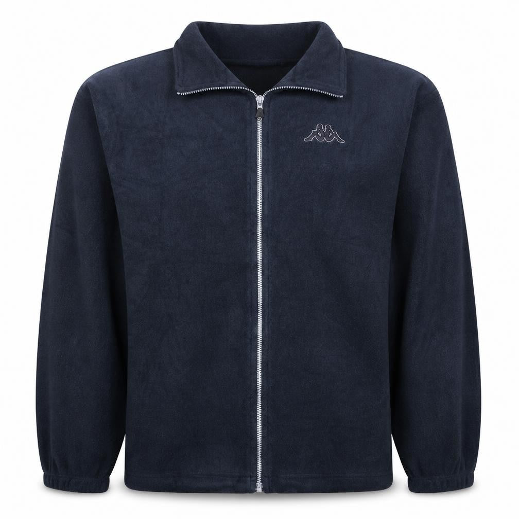 Kappa Men's Black Full Zip Fleece Sweatshirt M Regular Fit