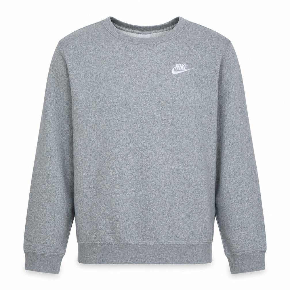Nike Teens Grey Pullover Sweatshirt L Crew Neck Sports Fleece
