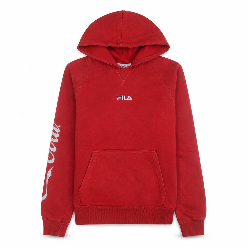 Fila x Coca-Cola Red Men's Pullover Hoodie Size S Logo Graphic