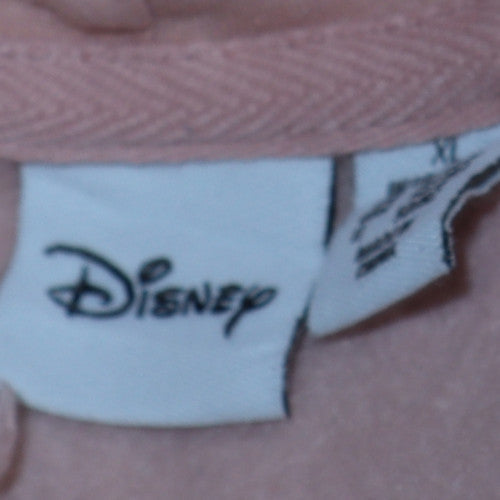Disney Women Pink Minnie Mouse Pullover Hoodie XL