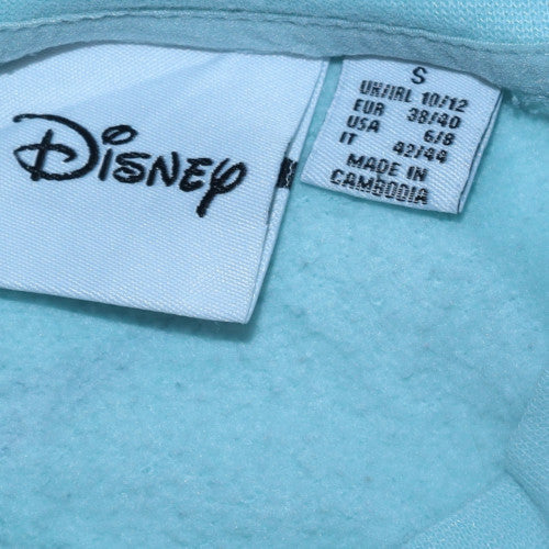 Disney Women’s Blue Stitch Sweatshirt Small Crew Neck Pullover