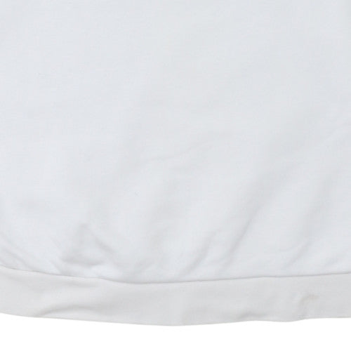 Adidas Womens White Crew Neck Pullover Sweatshirt Size 12
