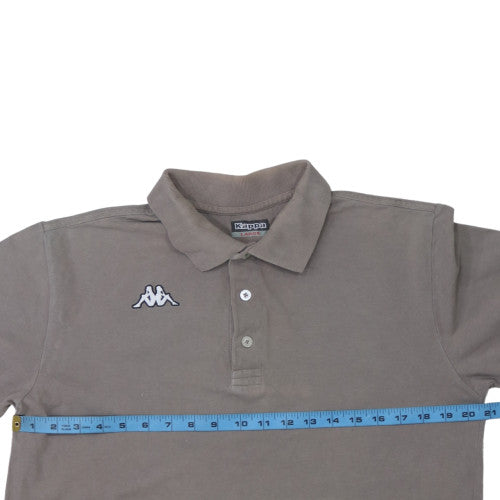Kappa Men’s Brown Cotton Short Sleeve Polo Shirt Size L
