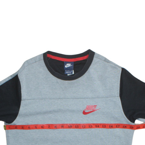 Nike Men's Grey Crew Neck Pullover Sweatshirt S Sports Style