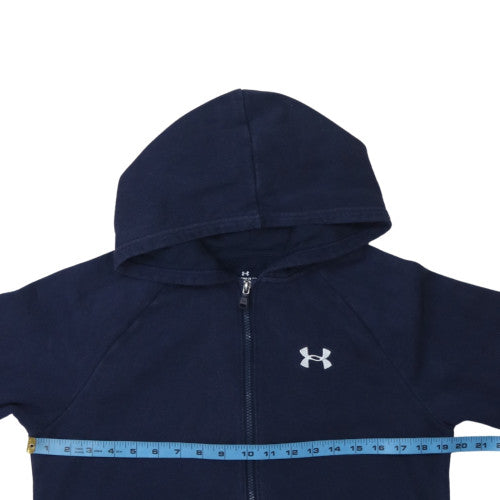 Under Armour Teens Blue Full Zip Hoodie XL Fleece Sweatshirt