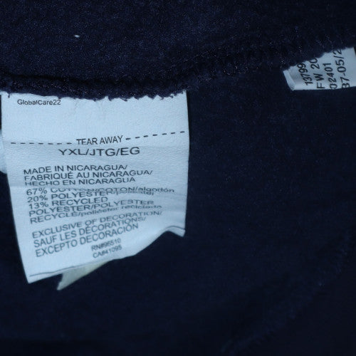 Under Armour Teens Blue Full Zip Hoodie XL Fleece Sweatshirt