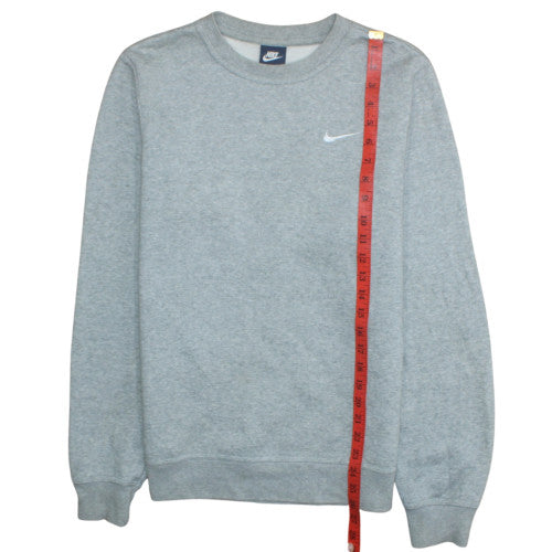 Nike Men's Grey Pullover Crew Neck Sweatshirt Size S