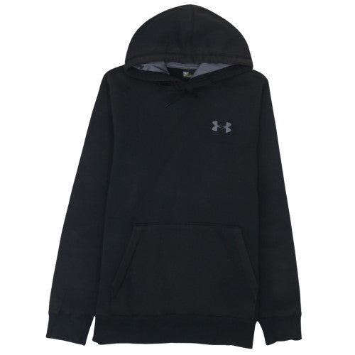 Under Armour Men's Black Pullover Hoodie S Relaxed Fit Fleece