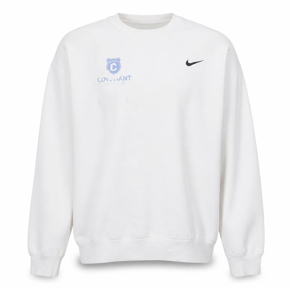 Nike Men's White Pullover Sweatshirt L Sports College Logo