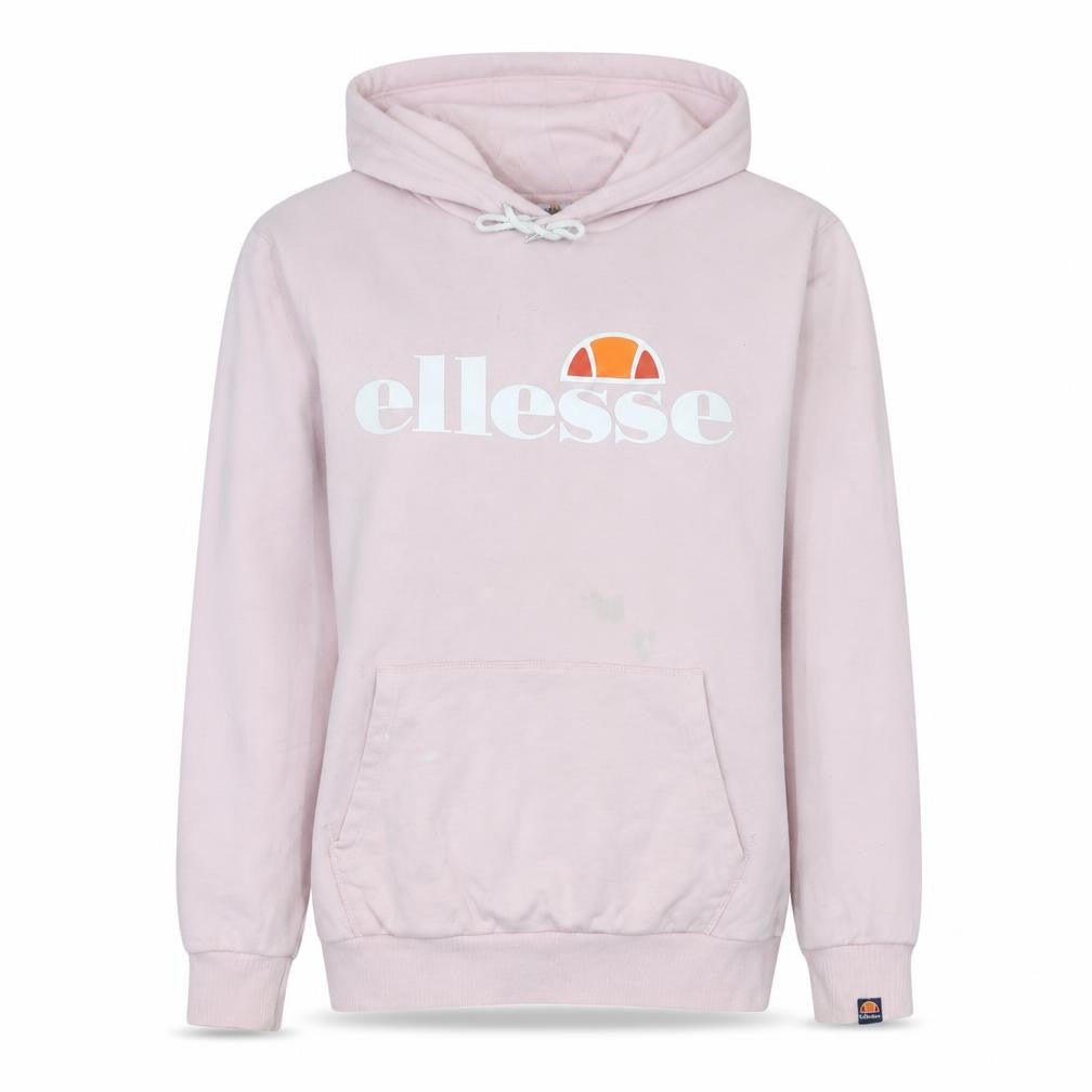 Ellesse Womens Pink Pullover Hoodie Size M Hooded Logo Sweatshirt