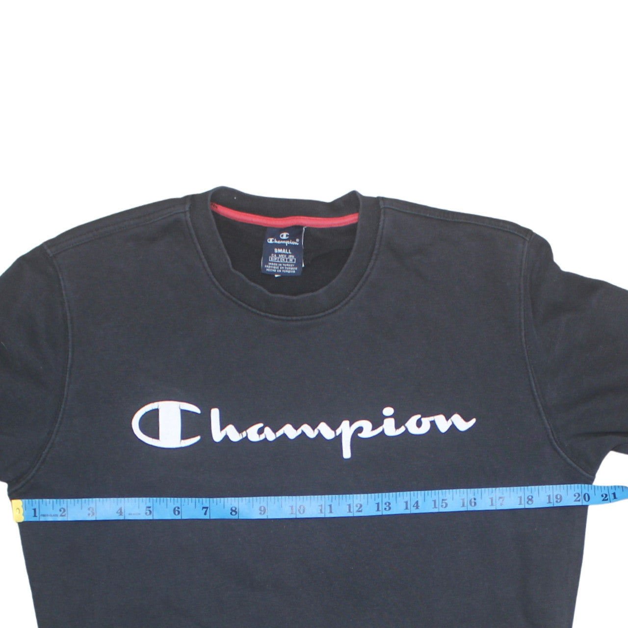Champion Men's Black Small Pullover Logo Sweatshirt