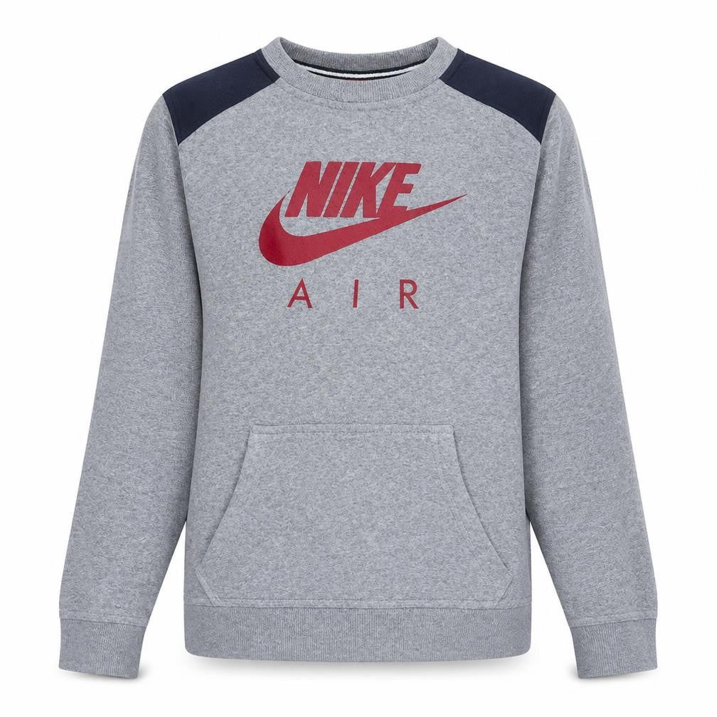 Nike Mens Grey XL Pullover Sweatshirt with Red Logo