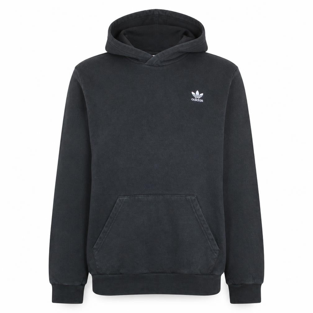 Adidas Mens Black XL Pullover Hoodie with Logo and Kangaroo Pocket