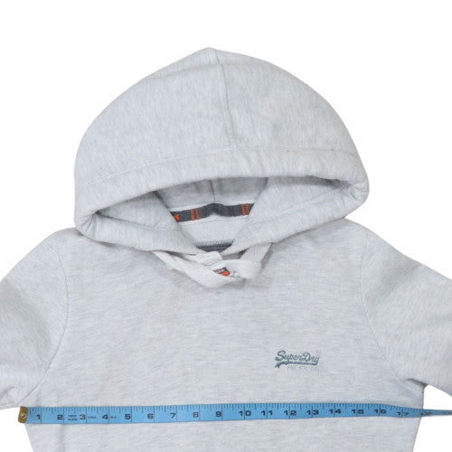 Superdry Men's Grey Small Pullover Hoodie Fleece Sweatshirt