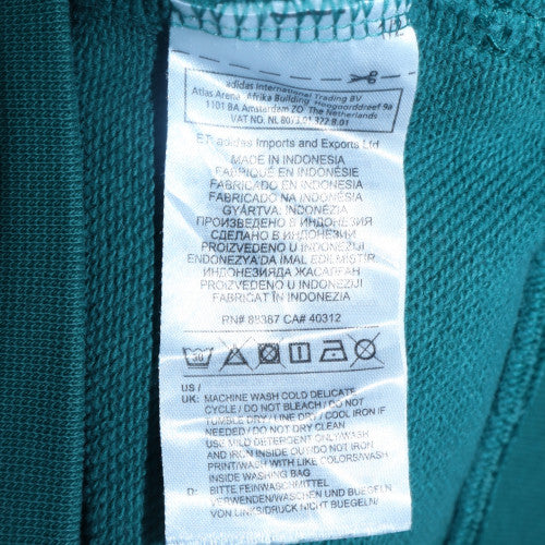 Adidas Women Green Crew Neck Pullover Sweatshirt Size 14