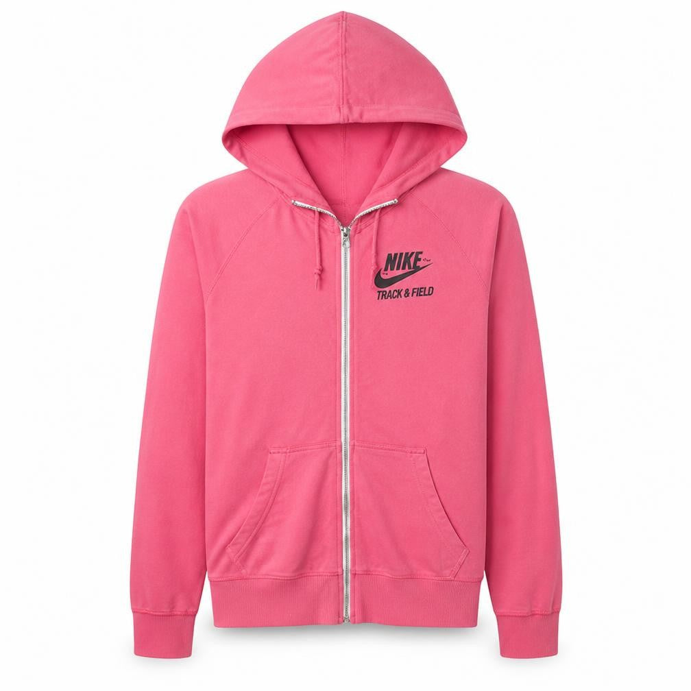 Nike Men's Pink Full Zip Hoodie Sweatshirt M Sportswear