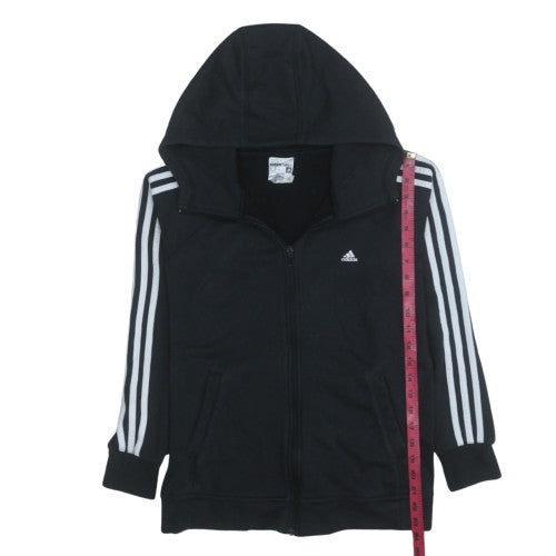 Adidas Mens Black Full Zip Hoodie Size M Lightweight Sportswear