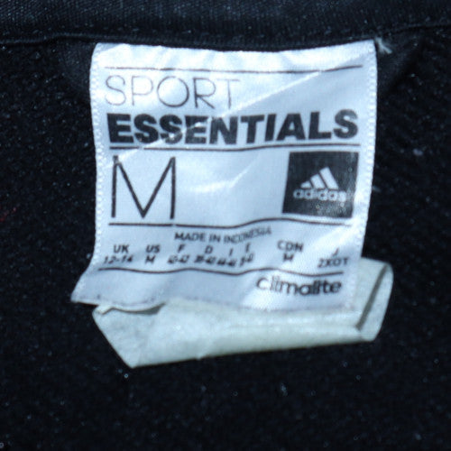 Adidas Mens Black Full Zip Hoodie Size M Lightweight Sportswear