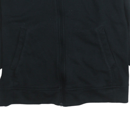 Adidas Mens Black Full Zip Hoodie Size M Lightweight Sportswear